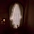 abordables Éclairage intérieur et pour la fête-Miroir holographique fantôme d'Halloween avec des yeux effrayants pour la décoration de maison hantée Décoration d'Halloween effrayante pour les fournitures de fête intérieures et extérieures