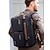 billige Studenter rygsække-Vandtæt multifunktionel laptop-rygsæk til mænd - vintage-stil forretningsrejsetaske, skulder-crossbody-taske med justerbar rem, med trolley, perfekt til arbejde, universitet og korte rejser