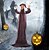 preiswerte Halloween-Halloween sprachgesteuerter stehender Geisterclown leuchtender Geisterhexen-Geheimraum-Flucht-Spukhaus-Innenhof-Dekorationsrequisiten