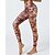 halpa Jooga-leggingsit ja sukkahousut-Naisten Caprileggingsit Jooga leggingsit Vatsatuki Korka vyötärö Kuntosali Urheilu Pilates Alaosat Tulostus Musta Valkoinen Oranssi Syksy Urheilu Urheiluvaatteet Tiukka istuvuus