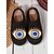 baratos Chinelos de mulher-chinelos femininos com estampa de olhos peludos – chinelos confortáveis e confortáveis para o inverno, para relaxar e presentear