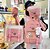 cheap Kids &amp; Teen Backpacks-Girls 5-in-1 Cute Bear Backpack Set – Pink School Bag with Tote, Crossbody Pouch, Drawstring Bag and Pencil Case for Elementary and Middle School Students