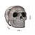 baratos Halloween-Tora de gás de caveira humana imitada de Halloween para lareiras internas ou externas, carvão de cerâmica à prova de fogo em forma de caveira para fogueira, tora de caveira refratária para fogueira,