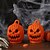 billige Halloween rekvisittbelysning-6 stk. halloween gresskarlykt festdekorasjon hjem scene modelleringsdel spøkelsesnattlys kreativ hodeskalle gresskarlykt