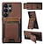 billige Samsung-etui-telefon Etui Til Samsung Galaxy S25 S24 S23 Ultra Plus S22 Plus Ultra Bagcover Med stativ Kortplads Stødsikker Kontor / Business TPU PU Læder