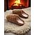abordables Claquettes et tongs femme-Chaussons d'intérieur en fausse fourrure douce pour femme – chaussons d'hiver chauds avec doublure en peluche, idéaux pour le confort de la maison et de la chambre