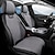baratos Capas para bancos de automóveis-Capa de assento de carro quatro estações, almofada de assento de carro dianteira e traseira, protetor de assento compatível com airbag, acessórios de carro respiráveis