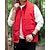 cheap Men&#039;s Fishing Vest-Men&#039;s Vest Gilet Outdoor Daily Fashion Casual Spring Fall Pocket Polyester Comfortable Plain Zipper Stand Collar Regular Fit Black Red Blue Khaki Vest