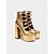 cheap 1980s-Women&#039;s Black Gothic Platform High Heel Boots - Punk Rock 1980s Retro Style with Multi-Strap Buckles, Chunky Block Heels for Concerts,Nightclubs, and Cosplay Events