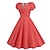 abordables Vestidos-1950s Retro Antiguo Rockabilly Vestido swing Vestido acampanado Ajuste y acampanado Lunares Escote en Pico Disfraz Mujer Víspera de Todos los Santos Carnaval Vacaciones Casual Diario Fiesta temática