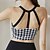 voordelige Sportbeha&#039;s en Tops-Dames Yogabeha Yoga Crop Tanktop Ondergoed / Onderkleding Sneldrogend Medium ondersteuning Ademend Gewatteerd Blote rug Opdrukken Sport Sportkleding Zwart Blozend Roze Sportschool Sportschoenen