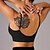billige Sports-BH&#039;er og veste-Dame Yoga-bh Kampvogn Pilates-bh Undertøj Medium støtte Åndbart Vatteret Ensfarvet / almindelig farve Sport Sportstøj Sort Hvid Fitness Pilates Løb