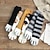 cheap Home Supplies-3 Pairs Cute Cat Claw Socks Fuzzy Coral Fleece Winter Warm Sleep Socks for Women Cozy Mid Calf Thick Soft Indoor Floor Socks