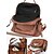 abordables Sacs à Dos de Mode-Lot de deux sacs à dos et portefeuilles en similicuir imprimé léopard pour femme - Sac à bandoulière convertible avec pompons pour l&#039;école, les voyages et le shopping au quotidien