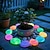 baratos Evento e suprimentos de festa-Pacote com 30 pedras brilhantes extra grandes, 1,77 polegadas de diâmetro, pedras decorativas para jardim e paisagem, pedras brilhantes para aquário, pedras de luz noturna estrelada para decoração