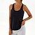 cheap Sports Bras &amp; Vests-Women&#039;s Workout Tank Tops Sports Bra Underwear Low Support Breathable Removable Pad Padded Solid / Plain Color Sport Activewear Black White Gym Fitness Yoga