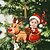 abordables Adornos-Adornos navideños con foto personalizada, acrílico 2D, cara de bebé personalizada, adornos para árbol de Navidad, decoración navideña, colgante, regalos