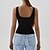 cheap Sports Bras &amp; Vests-Women&#039;s Workout Tank Tops Sports Bra Underwear Medium Support Breathable Wireless Padded Solid / Plain Color Sport Activewear Black White Gym Fitness Yoga