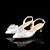 ieftine Formal-Tocuri slingback din satin alb pentru femei – detalii cu flori de cristal, design elegant cu vârf ascuțit, perfecte pentru nunți și ocazii formale