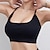 cheap Sports Bras &amp; Vests-Women&#039;s Workout Tank Tops Sports Bra Underwear Medium Support Breathable Wireless Padded Solid / Plain Color Sport Activewear Black White Gym Fitness Yoga