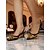tanie Lata 20. XX wieku-Damskie buty na obcasie typu slingback z siateczki i cekinami w stylu art déco – inspirowane latami 20. XX wieku buty imprezowe z noskiem w szpic, idealne na wesela, wieczorne imprezy i kostiumy Gatsby&#039;ego