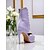 tanie Buty do tańców latynoskich-Damskie buty do tańca w kwiaty - satynowe, odkryte palce, profesjonalne buty do tańca latynoskiego na wysokim obcasie z eleganckim nadrukiem róż, idealne do salsy, tanga i występów scenicznych