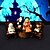 billiga Halloween-Halloween skrivbordsdekoration - häxa spöke gungstol gotisk harts halloween figurin samlarstaty läskig miniatyr halloween dekorationer för hemmet vardagsrum skrivbordsdisplay
