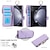 baratos Capa Samsung-telefone Capinha Para Samsung Galaxy Dobra Z 6 Z Fold 5 Z Fold 4 Z Fold 3 Capa traseira Capa para Cartão Wallet Zíper com cordão Slot para cartão TPU Couro PU