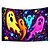 voordelige halloween wandtapijten-Halloween Zwartlicht Wandtapijt Schattig Spook UV Reactief Gloei-in-de-Donker Bos Trippy Berg Mistige Begraafplaats Geest Hangend Wandtapijt Muurkunst Muurschildering voor Woonkamer Slaapkamer