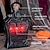 billige Halloween-Halloween animerte gravsteinsrekvisitter lysende og lydaktivert spøkelseskirkegårdsdekorasjon motorisert stigende grim reaper-spøkelse utendørs eller barscenedekorasjon hjemsøkt hus