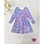 preiswerte 3D Shining Vision Kleid-Mädchen&#039; 3D Meerjungfrau Kleid Langarm Sommer Frühling Urlaub Täglich Ferien Prinzessin Schön Süß Kinder 4-12 Jahre Freizeitkleid A Linie Kleid Knielang Normale Passform