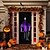 abordables Halloween-Décoration fantôme suspendue en tissu de dentelle effrayant pour bar d'Halloween et décoration pour fêtes, design léger et effrayant