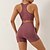 billiga Set och One-Pieces-Dam 2 delar Sport BH Träningsset Yogakläder Ensfärgat Träningsdräkter Mörkgrå Sjöblå Gymträning Hög midja Stretch Andningsfunktion Ärmlös Sport Sportkläder Smal