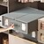 cheap Storage &amp; Organization-4 Pack Foldable Bed Sheet Organizer, Oxford Fabric Storage Boxes with Handles, Underbed Clothes Bins for Bedding, Closet, Travel, Home Use