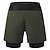 cheap Men&#039;s Shorts, Tights &amp; Pants-WOSAWE Summer Cycling Shorts Speed Mountain Underpants One Piece Running Hiking Shorts Multi-Pocket Breathable Fake Two Piece Five Pants BD116