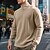 abordables Polo clásico para hombre-Hombre Camisetas polo con diseño de gofre Camisetas polo Ropa Cotidiana Cita Cremallera de un cuarto Manga Larga Moda Básico Plano Cremallera Primavera Otoño Ajuste regular Negro Blanco Vino Caqui