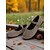 abordables Ballerines femme-Ballerines Mary Jane beiges à bout large pour femmes – chaussures confortables en faux daim souple pour les sorties décontractées, les promenades dans le jardin et le quotidien
