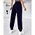 billige Yoga Leggings &amp; strømpebukser-Dame Capri Tights Yoga leggings Med lommer Mavekontrol Høj Talje Fitness Atletik Pilates Underdele Sort Mørkeblå Efterår Sport Sportstøj Tætsiddende pasform