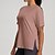 preiswerte Yoga Tops-Damen Yoga T-Shirt T-shirt Fitness Atmungsaktiv Locker Kurzarm Sport Einfarbig Oberteil Für Pilates Laufen Yoga Sportkleidung