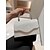 abordables Bolsos de mano y de noche-Bolso de mano para mujer con purpurina plateada y asa de diamantes de imitación: elegante bolso de noche para fiestas, bodas y cócteles.