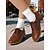 baratos Sapatos Oxford de mulher-Sapatos Oxford Brogue Marrons Femininos com Salto Baixo - Sapatilhas com Cadarço em Estilo Britânico Retro para Estudantes Universitários e Uso no Escritório, Ideais para Trajes de Outono e Caminhadas
