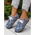 voordelige Damesinstappers &amp; loafers-dames casual schoenen met veters en print – lichtgewicht bootschoenen voor picknicks in de tuin, wandelingen in het park en bezoeken aan boerderijen in de buitenlucht