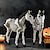 cheap Halloween-Skeleton Horse Skeleton Horse Statue Creepy Halloween Skeleton Animals Halloween Novelty Skeleton Farm