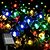 abordables Tiras de Luces LED-Guirnalda de luces solares de 12 m y 100 LED con diseño de flor de cerezo para Navidad, bodas, fiestas, patios, exteriores, impermeables, balcones, vallas, decoración de Halloween