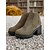 baratos Botas do Chelsea-Botas Chelsea femininas de camurça sintética – botins de salto grosso e sola de borracha para passeios de outono na fazenda, estradas rurais e colheita de abóboras