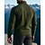 preiswerte Fleece &amp; 3 in 1 Jacken-Herren Fleece-Sweatshirt Langarm Stehkragen Oberteil Außen Thermowarm Winter Polyester Schwarz Armeegrün Grau Reisen Laufen