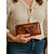 abordables Portefeuilles-Portefeuille long en cuir véritable pour femme avec motif d&#039;aigle sculpté, pochette zippée vintage pour femmes élégantes, parfait pour un usage quotidien et des occasions spéciales