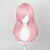 baratos Perucas de festa-Peruca cosplay rosa bebê para mulheres e homens, peruca longa e reta com franja para anime, cabelo resistente ao calor para festa e fantasia de Halloween, cabelo sintético de Natal