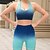 billiga Set och One-Pieces-Dam 2 delar Sport BH Träningsset Yogakläder Färggradient Träningsdräkter Svart Rodnande Rosa Gymträning Hög midja Stretch Andningsfunktion Ärmlös Sport Sportkläder Smal