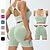 billiga Set och One-Pieces-Dam 2 delar Sport BH Träningsset Yogakläder Syratvätt Ensfärgat Träningsdräkter Svart Blå Gymträning Hög midja Stretch Andningsfunktion Ärmlös Sport Sportkläder Smal